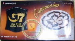 КАПУЧИНО - Trung Nguyen Coffee G7 Cappuccino Chocolate - быстрорастворимый вьетнамский шоколадный кофе капучино - 12 пакетиков в упаковке - 216 гр. Вьетнам.