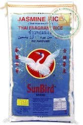 Рис жасминовый тайский, Элитный Высший Сорт, ароматный, длиннозерный (Sun Bird) - 5 кг. Пр-во Таиланд.