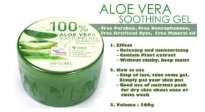 ГЕЛЬ - (NATURE REPUBLIC ALOE VERA 100% SOOTHING GEL - АЛОЭ ВЕРА 100%) - УСПОКАИВАЮЩИЙ И УВЛАЖНЯЮЩИЙ - 300 ГР. КОРЕЯ.