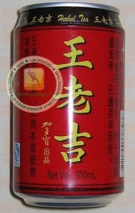 Чай напиток зеленый из жимолости и хризантемы с лакрицой (Wong Lo Kat Herbal Tea) в банке - 310 ml. Китай