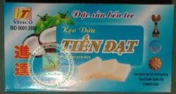 Конфеты, Tien Dat - ириски сливочные с кокосовым молоком - 60 штук. Пр-во Вьетнам.